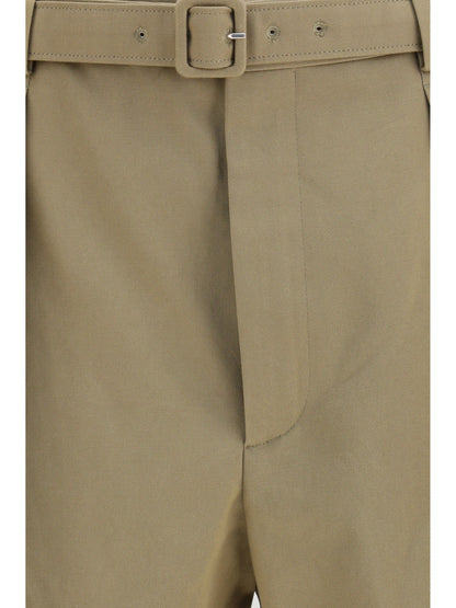 Pleated Belt Shorts Teak