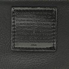 SteelTime Unisex Leather Crossbody Bag With Serenity Prayer