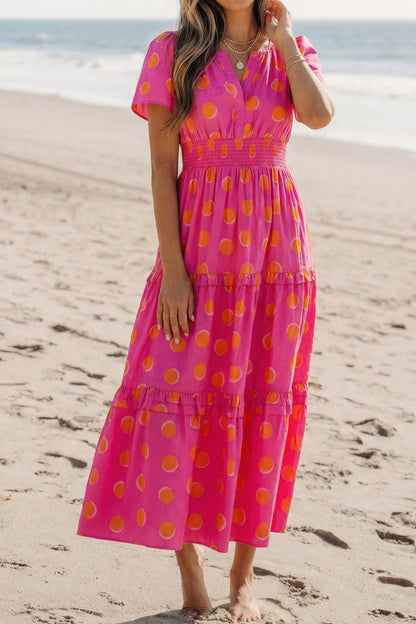 Threaded Pear Myra High Waist Midi Dress