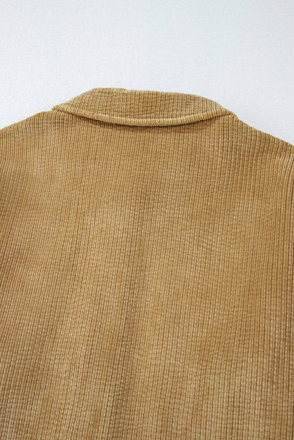 Threaded Pear Giuliana Patched Up Corduroy Shacket