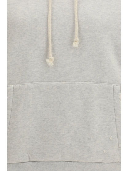 Hooded Sweatshirt Star Vintage Grey Melange