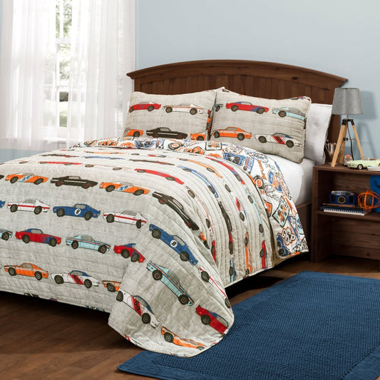 Race Cars Quilt Set