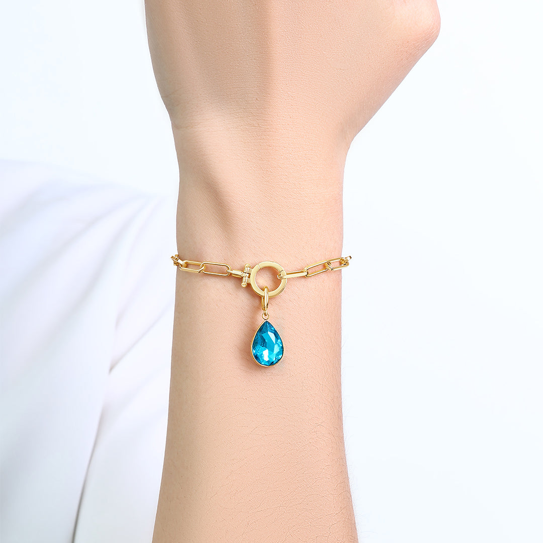 Mint & Lily Teardrop Birthstone Charm