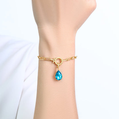 Mint & Lily Teardrop Birthstone Charm