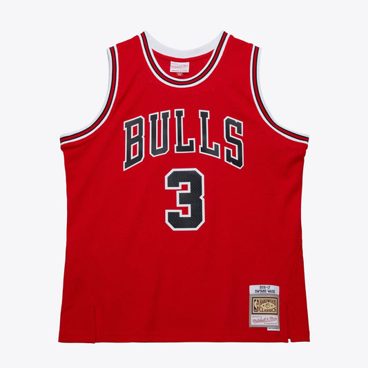 Men's Mitchell & Ness NBA Dark Jersey Bulls 2016 Dwyane Wade