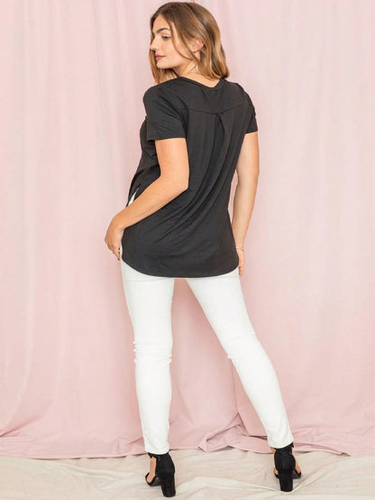 Soft Solid Side Slit High Low Tops For Leggings Shorts And Jeans  | 7 Colors | S-3X
