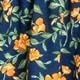 Vintage Navy Pink Yellow White Charcoal Floral Ruffle Trim Midi Dress | S-3X