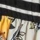 Black Pink Grey Stripe Sleeveless Tiered Patchwork Floral Print Mini Swing Southern Dress Small To 3 XL Plus