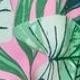 Green Pink Mint Ditsy Floral Leaves Tropical  Halter Neck Tie Sash Waist Ruffle Tiered Midi Dress Swing Southern Cruise Dress | Small -3 XL Plus
