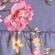 Grey Stripe Ditsy Floral Leaves Tropical  Halter Neck Tie Sash  Ruffle Tiered Midi Dress Swing Southern Cruise Dress | Small -3 XL Plus