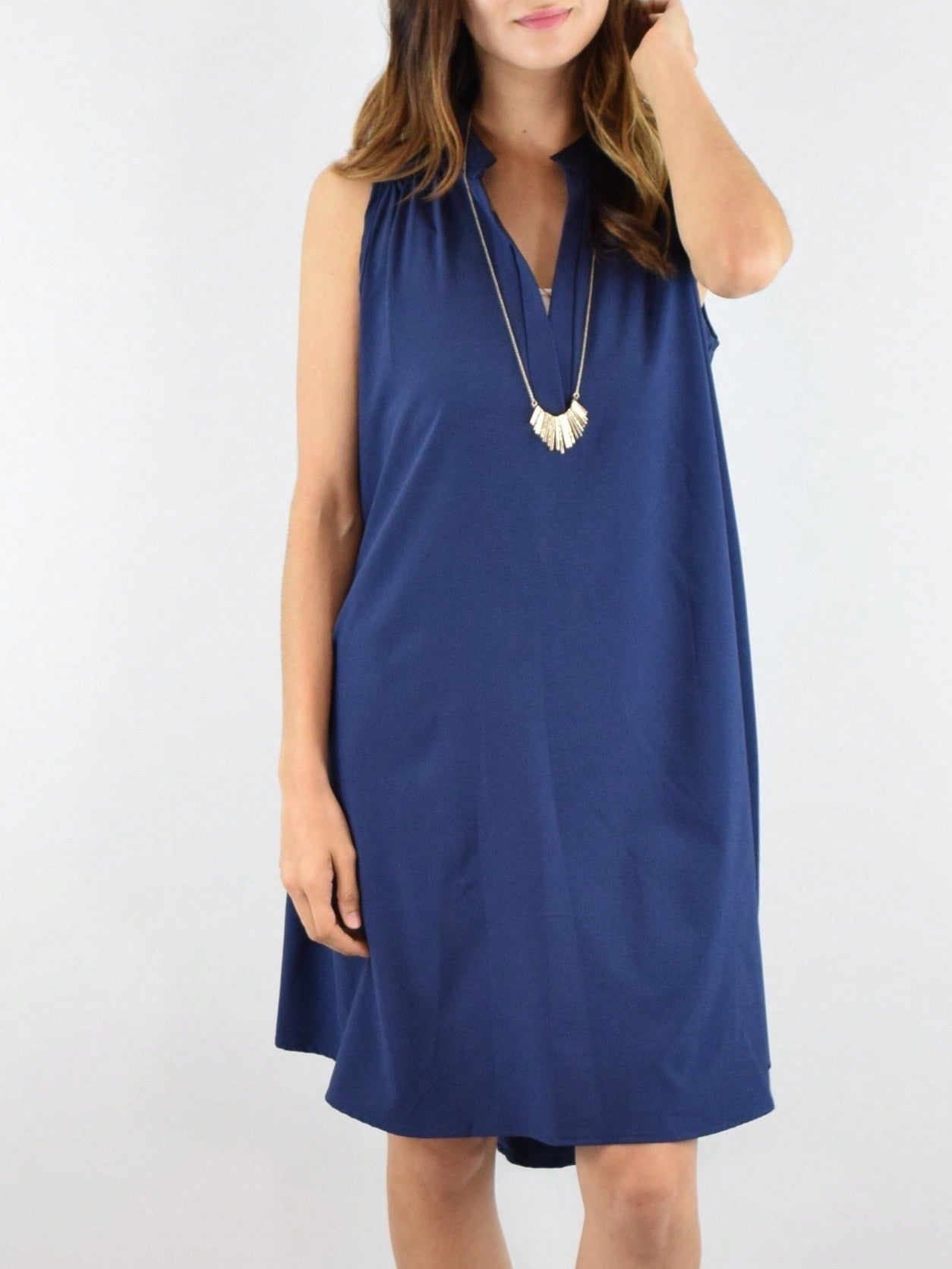 Boho Retro V Notch Neck Mandarin Collar Semi Sheer Swing Woven High And Low Dress