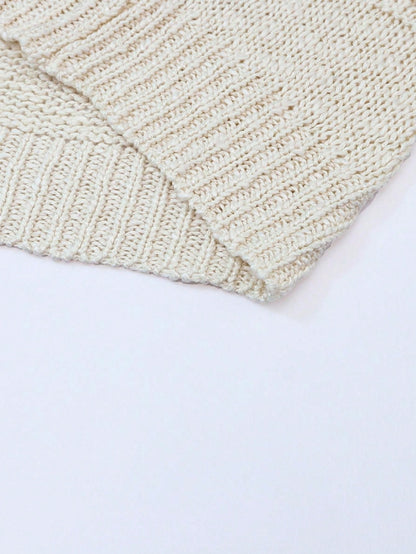Boho Retro Crochet Knit Hollow Light Weight Dolman Batwing Sleeve Oversized Boyfriend Cardigan