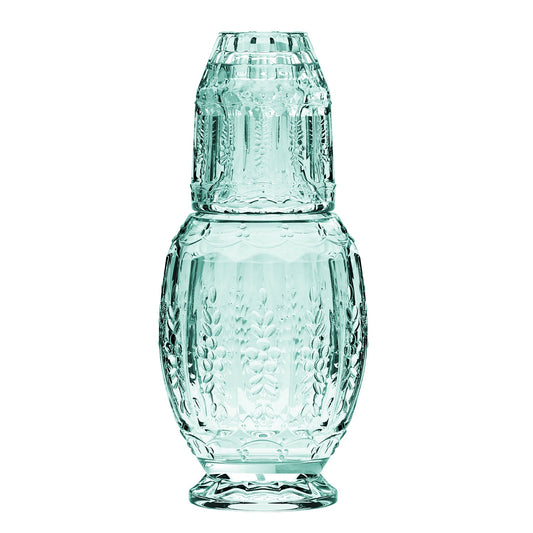 Jay Companies Vintage Light Green Water Carafe With Tumbler 33.08Oz.