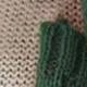 Green Pink Boho Retro Vintage 60's  Drop Shoulder Cable Knit Sleeve  Cozy Pocketed Sweater