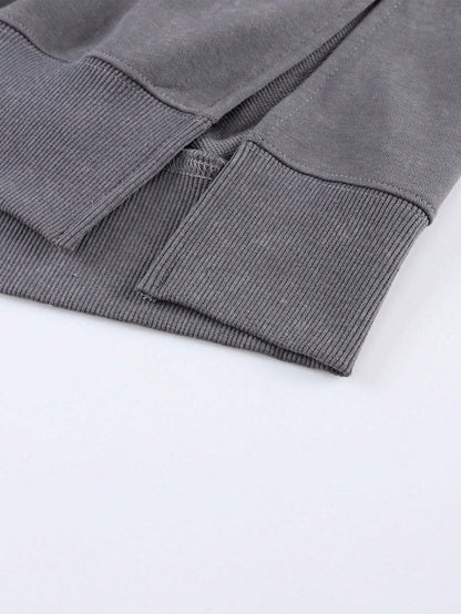 Boho Retro 60's Cotton Mix  Drop Shoulder Mineral Acid Washed Oversized Side Slit Dolman Shirt Top  Sweatshirt Pullover