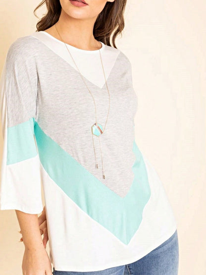 Summer Cool Rayon Boho Retro Vintage Short Sleeve Tiered Tulip Hem Black Grey White Tunic Top Shirt Only
