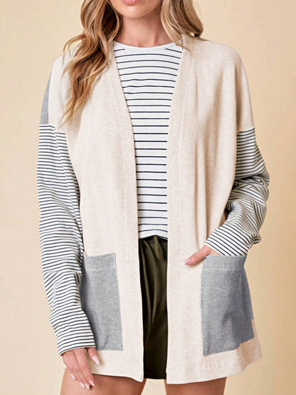 Boho Retro Cotton Mix Crochet Knit Hollow Light Weight Button Front Side Slit Long Cardigan