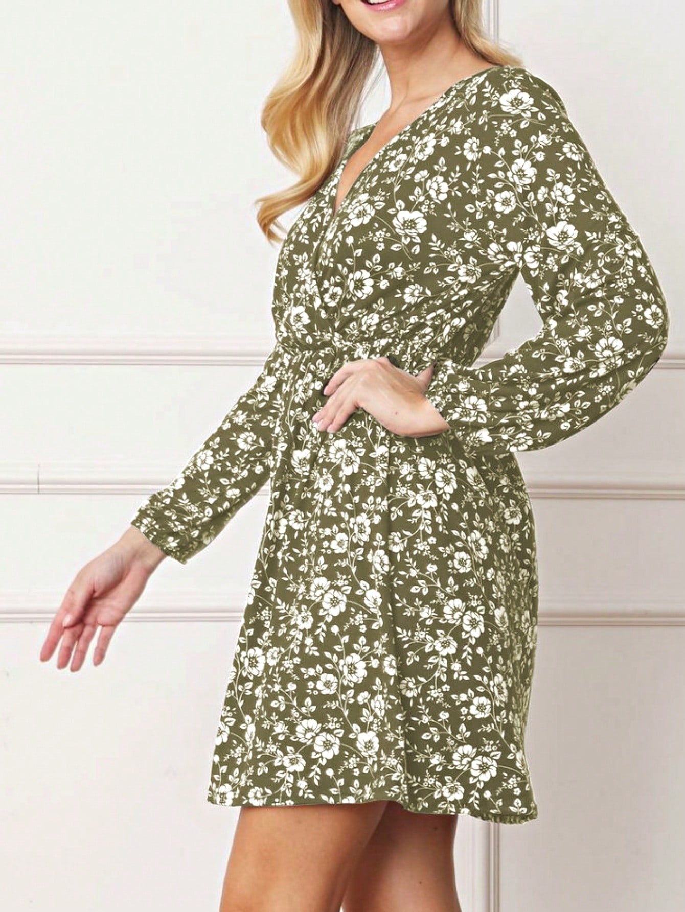 Boho Retro Black Coral  Ivory Burgundy Olive Charcoal  Half  Long Balloon Sleeve Ruffle Bell  Tiered Patch Work Flower Tiered Knit Dress