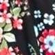 Boho Retro Black Coral  Ivory Burgundy Olive Charcoal  Half  Long Balloon Sleeve Ruffle Bell  Tiered Patch Work Flower Tiered Knit Dress