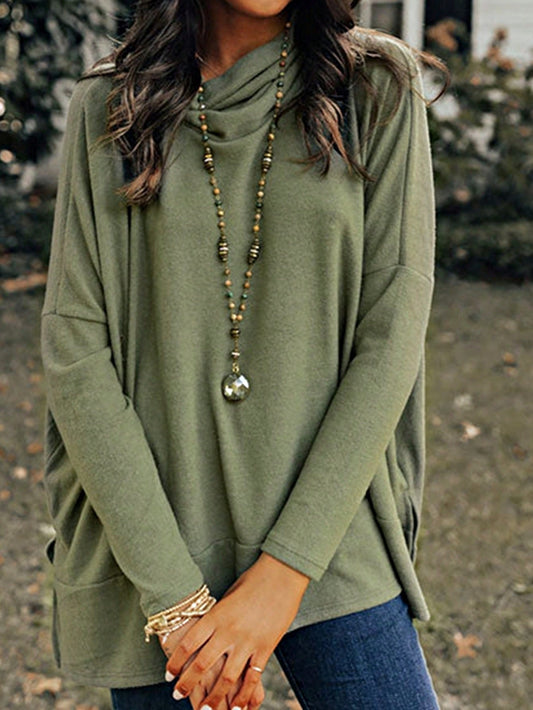 Boho Retro Vintage 90's Green Pink Stripe Cotton Drop Shoulder Color Block Sleeve Top Shirt Sweatshirt Pullover