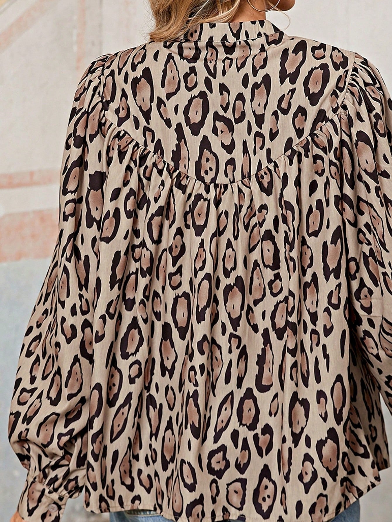 Boho Retro Vintage Viscose 90's Khaki Beige Apricot Ruffle V Neck Half Sleeve Loose Top Shirt Blouse