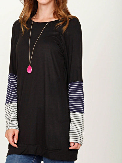 Summer Cool Rayon Boho Retro Vintage Short Sleeve Tiered Tulip Hem Black Grey White Tunic Top Shirt Only