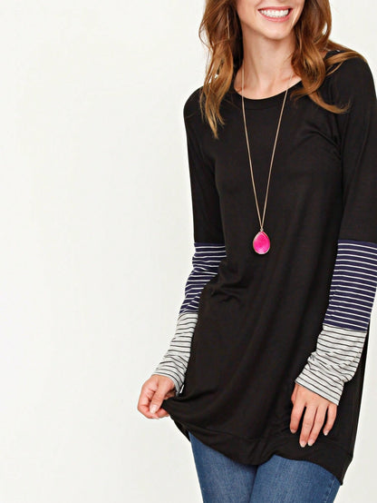 Summer Cool Rayon Boho Retro Vintage Short Sleeve Tiered Tulip Hem Black Grey White Tunic Top Shirt Only