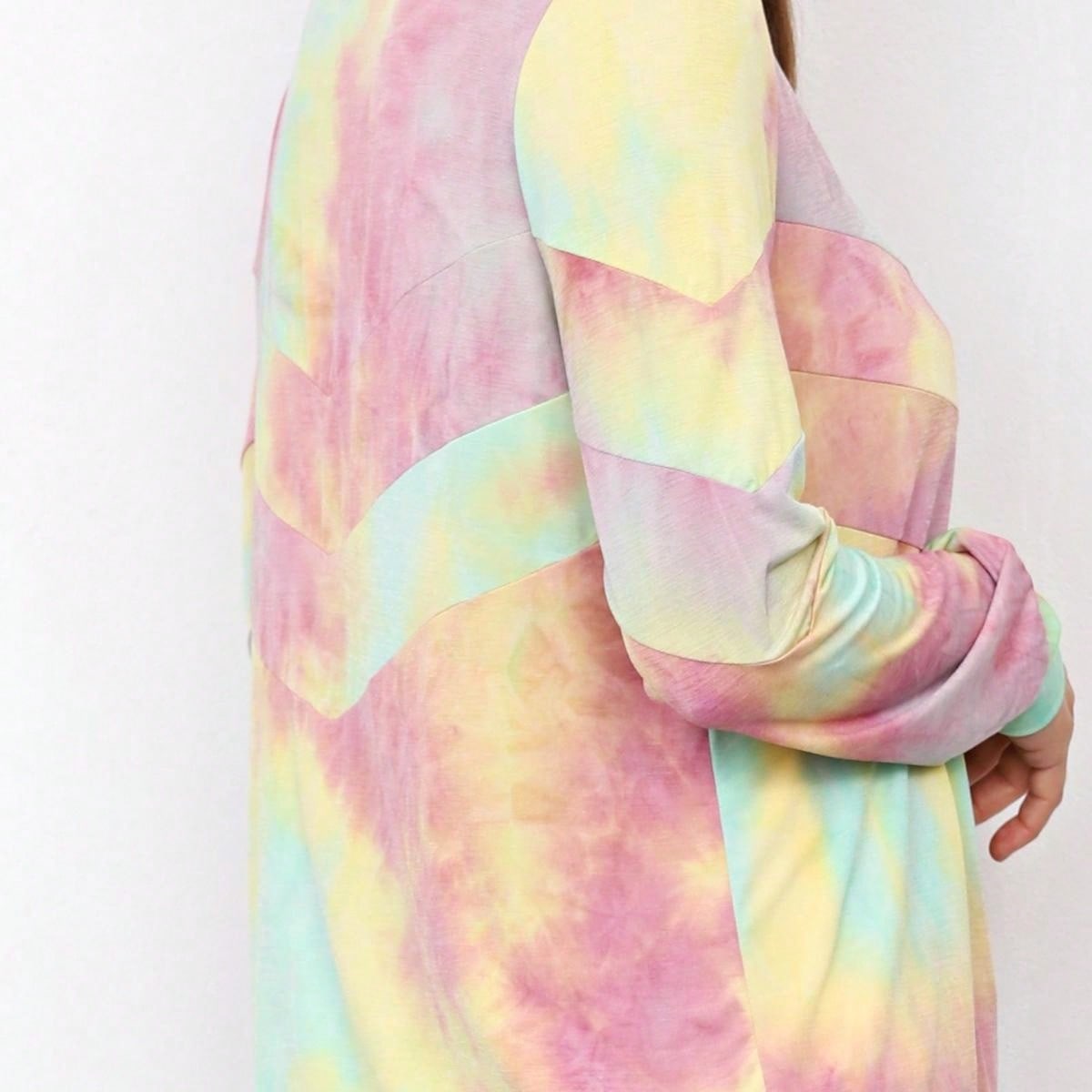 Boho Vintage 90s Vibe Tie Dye Retro Solid Floral Black Long Sleeve Bomber Cardigan Zip Up Yellow Pink Patchwork Multi Print Jacket