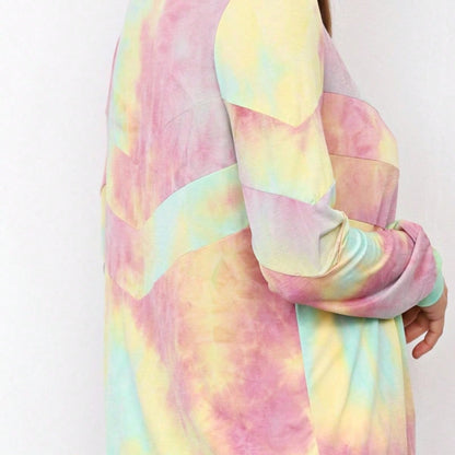 Boho Vintage 90s Vibe Tie Dye Retro Solid Floral Black Long Sleeve Bomber Cardigan Zip Up Yellow Pink Patchwork Multi Print Jacket