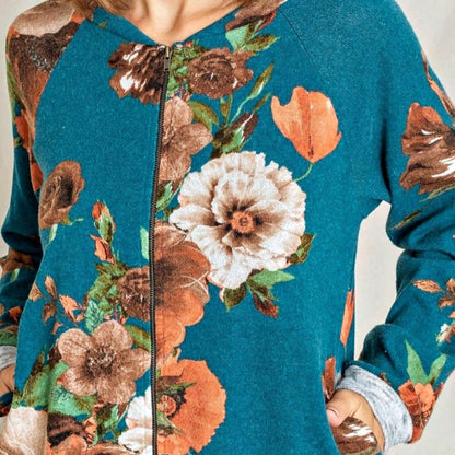 Boho Vintage 90s Vibe Tie Dye Retro Solid Floral Black Long Sleeve Bomber Cardigan Zip Up Yellow Pink Patchwork Multi Print Jacket
