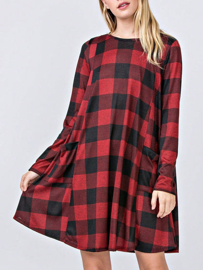 Boho Retro Half Balloon Puff Sleeve   Tunic Dress