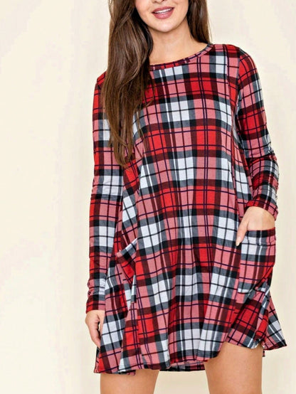 Boho Retro Half Balloon Puff Sleeve   Tunic Dress