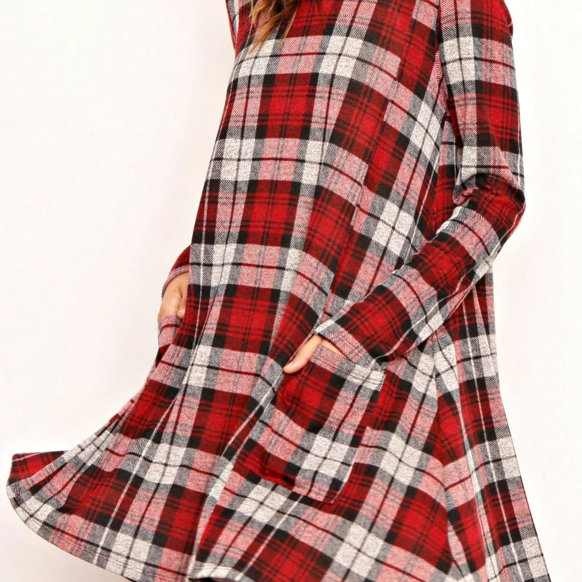 Boho Retro Half Balloon Puff Sleeve   Tunic Dress