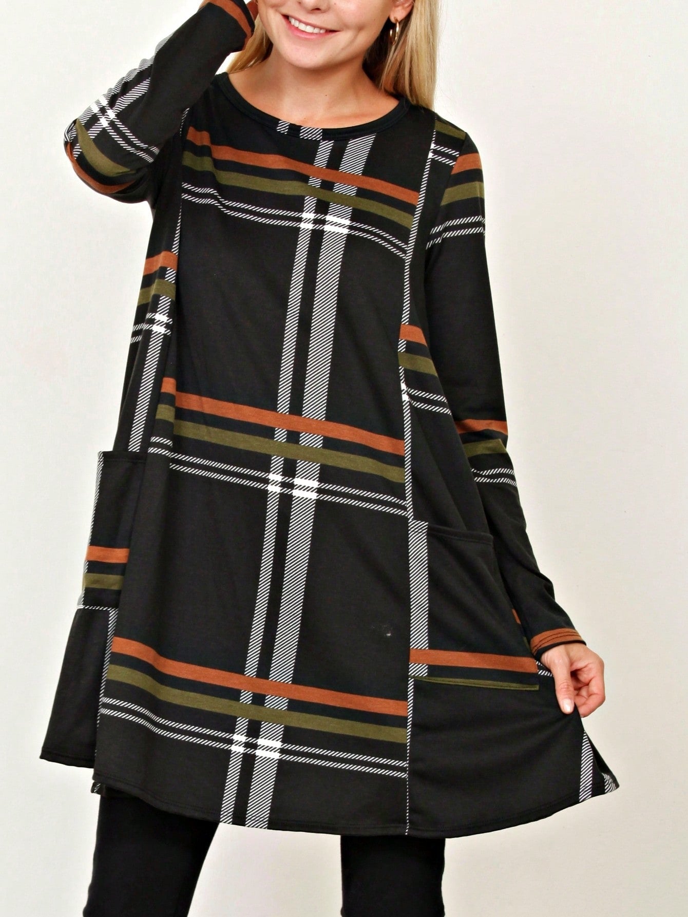 Boho Retro Half Balloon Puff Sleeve   Tunic Dress