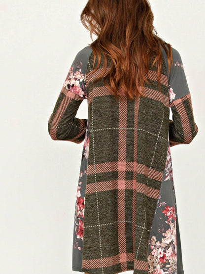 Boho Retro Classic Cap Sleeve Raglan Contrast  Stripe Green Red Navy Pink Grey Tunic Dress