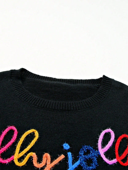 Boho Retro Vintage  90's  Drop Shoulder Dolman Sleeve Turtle Mock Neck Blue Green Pink Rose Stripe Merry Christmas Holly  Sweater Knit Top Pullover