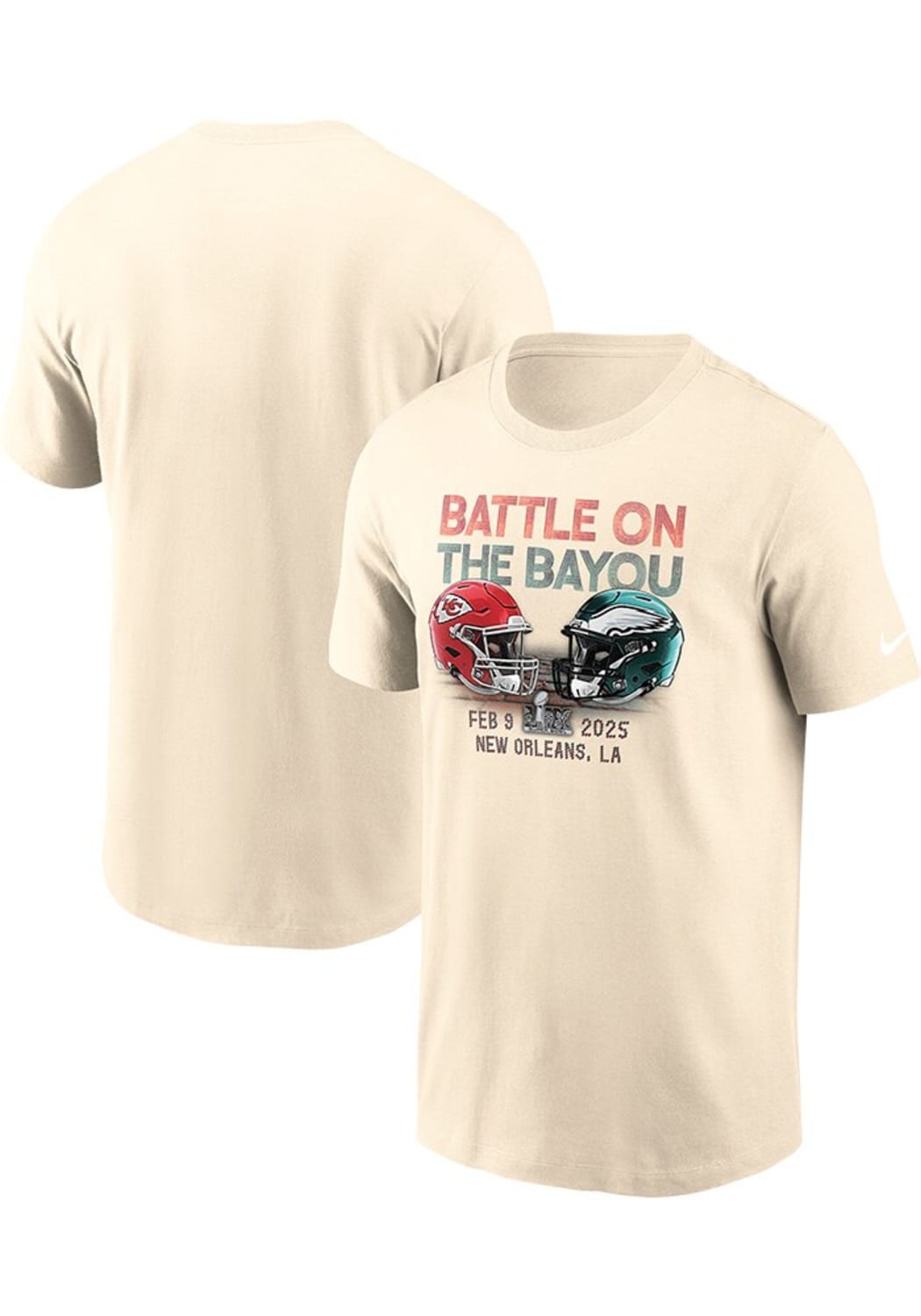 Nike Men's New Orleans Feb 25 Super Bowl Battle On The Bayou Tee