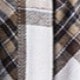 Boho Retro Plaid Button Down Cotton Shirt Tiered Dress