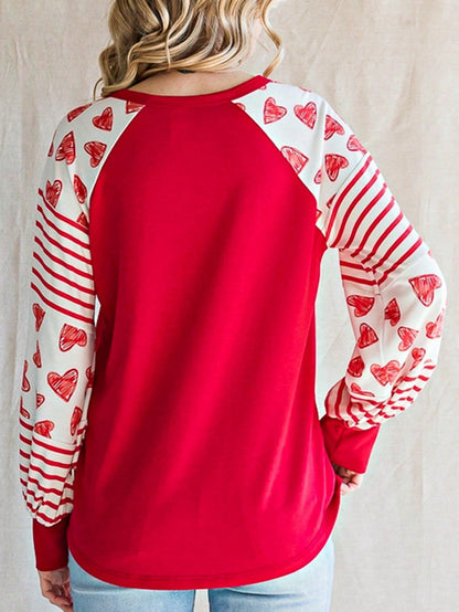 Boho Retro 90's Vintage Cotton Button V Neck Waffle Knit Top With Cuff Accent Blouse Shirt