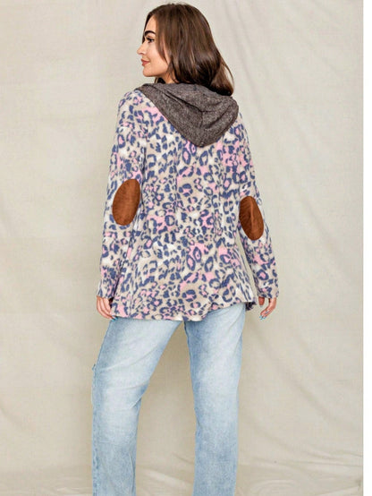 Boho Retro Olive Orange String Ribbon Bow Front Stripe Puff Raglan Shoulder Light Weight Cardigan Small To 3 XL PLUS