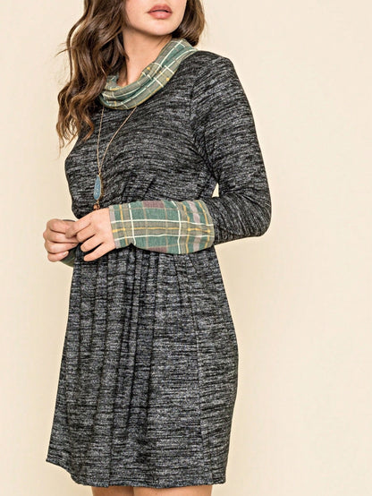 Summer Boho Retro Ditsy Floral  Notch Neck Bubble Sleeve Y2K Tiered Color Block Dress|  Small -3 XL