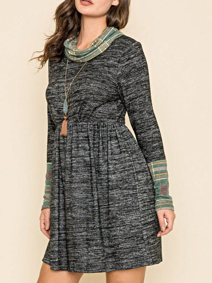 Summer Boho Retro Ditsy Floral  Notch Neck Bubble Sleeve Y2K Tiered Color Block Dress|  Small -3 XL