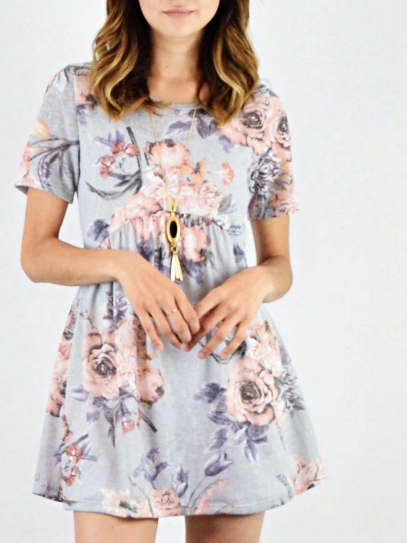 Summer Cool Floral Stripe Raglan Stripe Sleeve Top T Shirt Blouse |  Small -3 XL
