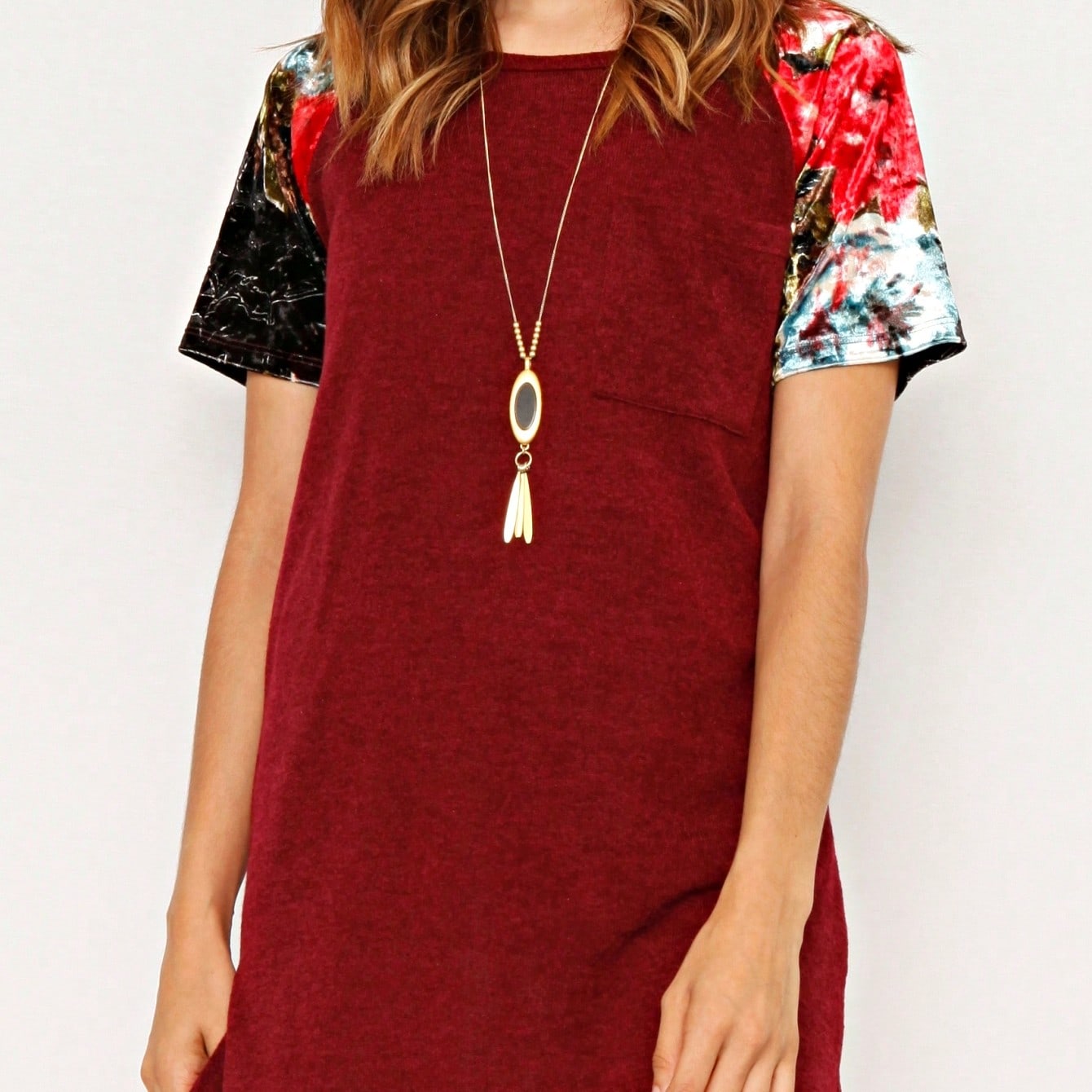Summer Cool Floral Stripe Raglan Stripe Sleeve Top T Shirt Blouse |  Small -3 XL