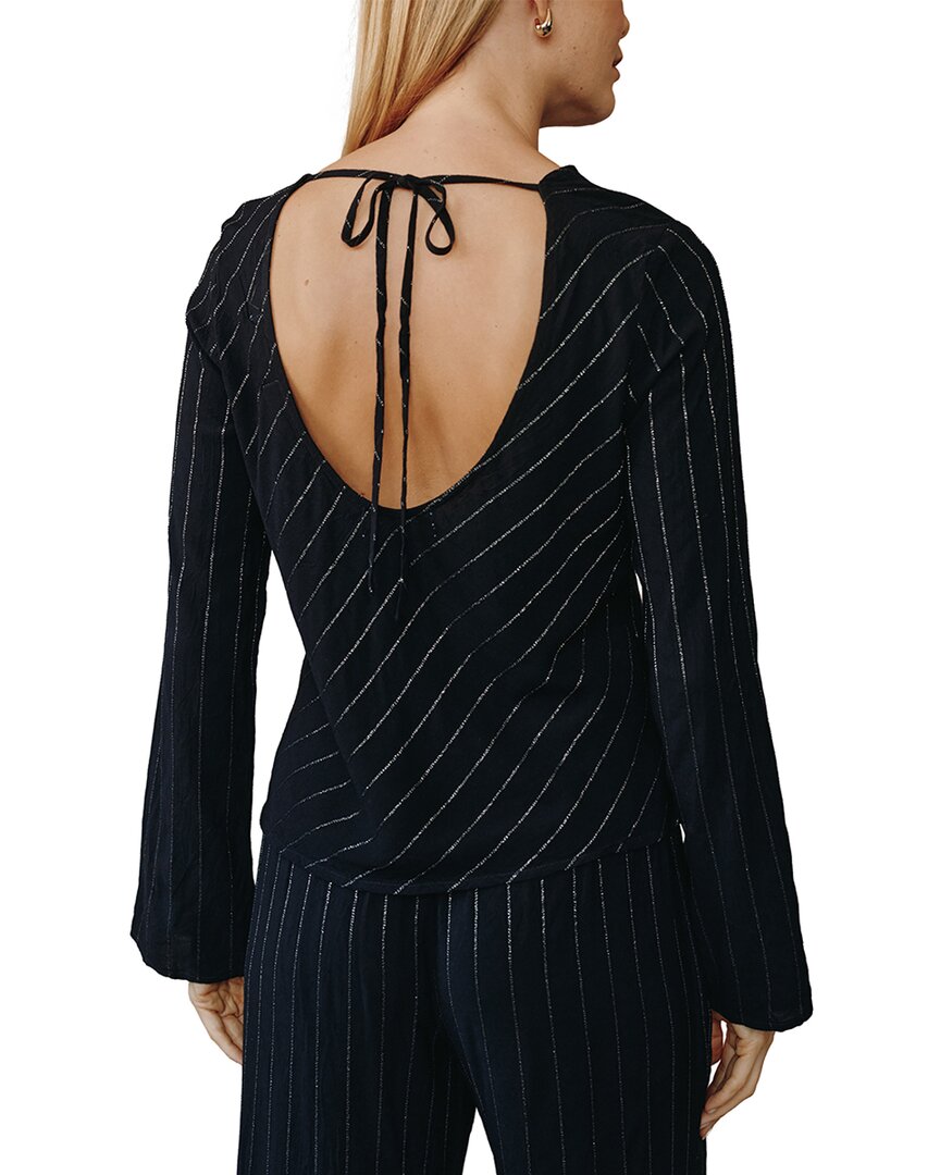 BLKLS-BLACK LUREX STRIPE-
