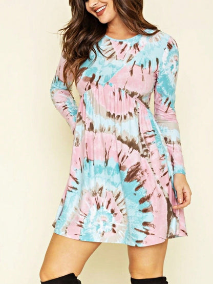 Orange & Navy Mint Multi Stripe Cross Front Knit Mini Dress | S-3X