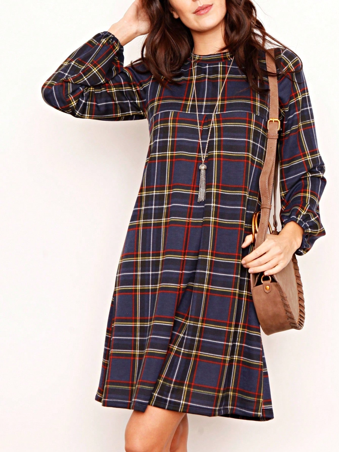 Orange & Navy Mint Multi Stripe Cross Front Knit Mini Dress | S-3X