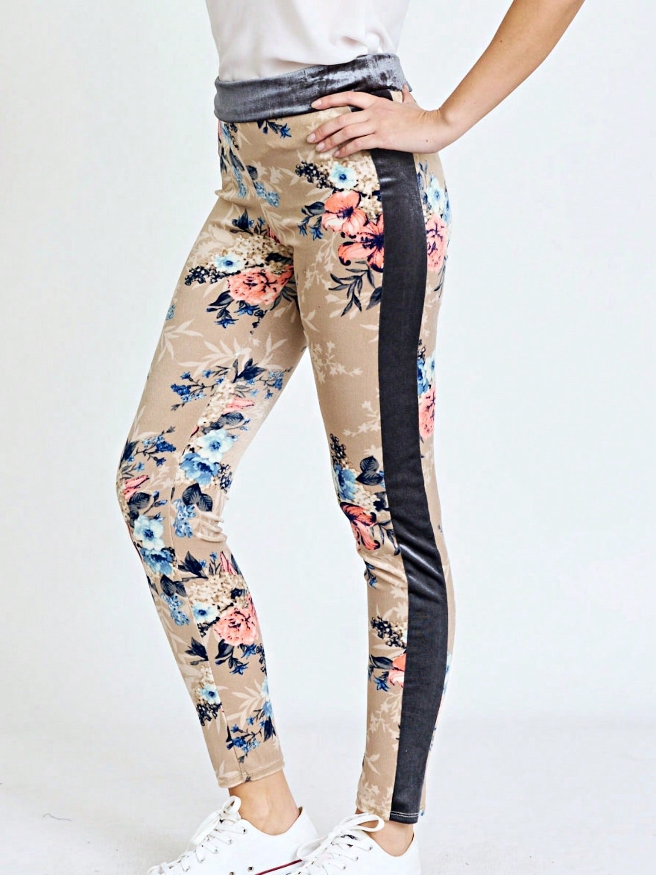 Boho Retro 90's Tie Dye Pink Blue Solid Olive Navy Black Charcoal  Grey Shirred Ruched Cuff  Jogger Pants With Drawstring And Pocket