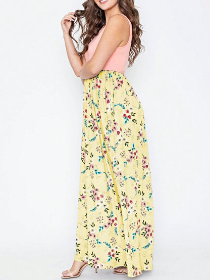 Multi Stripe Orange, Green, And Mint Sleeveless Maxi Dress With Pocket | S-3X