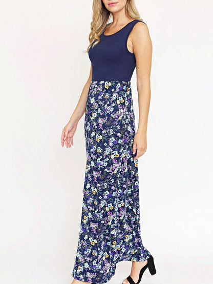 Multi Stripe Orange, Green, And Mint Sleeveless Maxi Dress With Pocket | S-3X